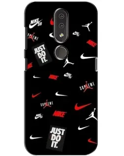 Чехол для Nokia 4.2 с картинкой «Nike Mix Pattern»