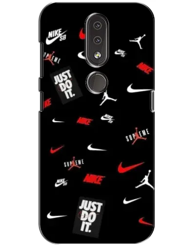 Чехол для Nokia 4.2 с картинкой «Nike Mix Pattern»
