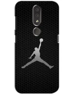Чехол для Nokia 4.2 с картинкой «Jordan Dark Carbon»