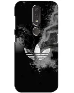 Чохол для Nokia 4.2 з картинкою «Абстрактний дим Adidas»