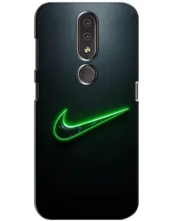 Чохол для Nokia 4.2 з картинкою «Неоновий контур Nike» Чохол для Nokia 4.2 з картинкою «Неоновий контур Nike»