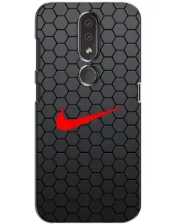 Чохол для Nokia 4.2 з картинкою «Nike — карбонова сітка»