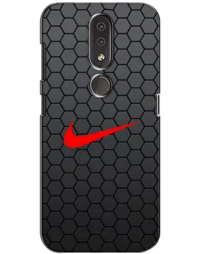 Чохол для Nokia 4.2 з картинкою «Nike — карбонова сітка»