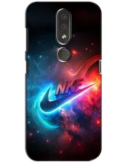 Чохол для Nokia 4.2 з картинкою «Вогняний логотип Nike»