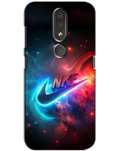 Чохол для Nokia 4.2 з картинкою «Вогняний логотип Nike»