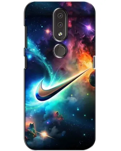 Чохол для Nokia 4.2 з картинкою «Космічний Nike Swoosh»