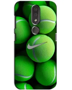 Чохол для Nokia 4.2 з картинкою «Тенісні м'ячі Найк»