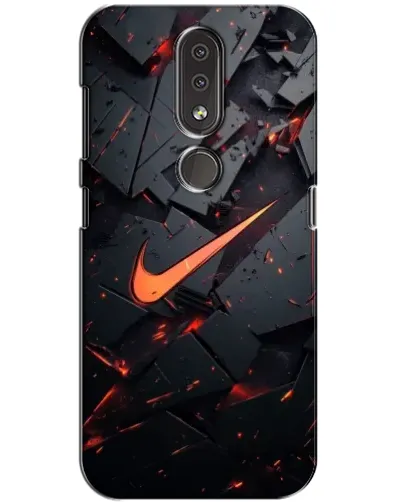 Чохол для Nokia 4.2 з картинкою «Nike — ефект розломів»