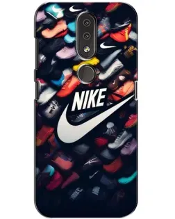 Чохол для Nokia 4.2 з картинкою «Колекція кросівок Nike»