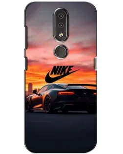 Чохол для Nokia 4.2 з картинкою «Nike та суперкар»