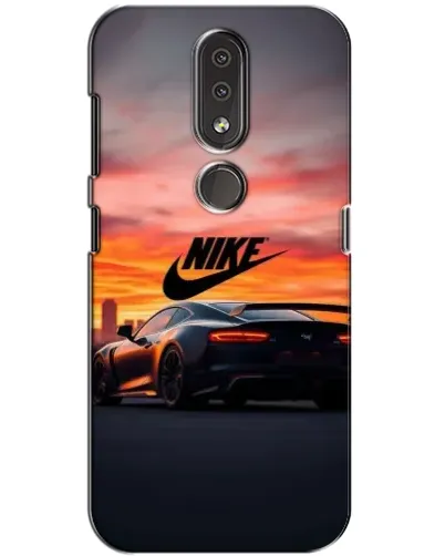 Чохол для Nokia 4.2 з картинкою «Nike та суперкар»