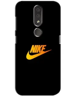 Чохол для Nokia 4.2 з картинкою «Золотий логотип Nike»