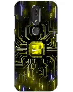 Чохол для Nokia 4.2 з картинкою «Nike — золота іскра»