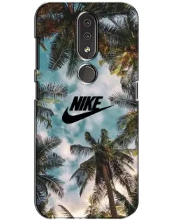 Чехол для Nokia 4.2 с картинкой «Тропический принт Nike» Чехол для Nokia 4.2 с картинкой «Тропический принт Nike»
