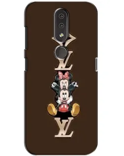 Чохол для Nokia 4.2 з картинкою «LV та Міккі Маус»