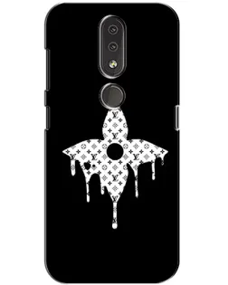 Чохол для Nokia 4.2 з картинкою «Квіткова монограма»
