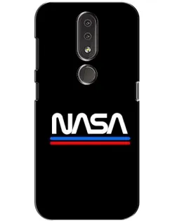 Чохол для Nokia 4.2 з картинкою «NASA — класика Red Blue»