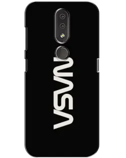 Чохол для Nokia 4.2 з картинкою «NASA — вертикальний логотип»