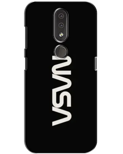 Чохол для Nokia 4.2 з картинкою «NASA — вертикальний логотип»