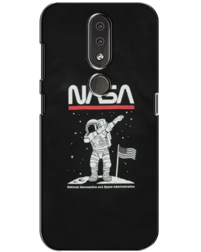 Чохол для Nokia 4.2 з картинкою «NASA — крокуємо по Місяцю»