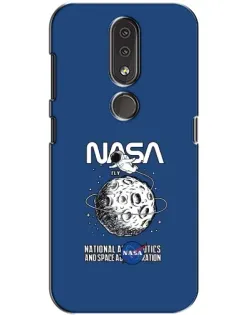 Чохол для Nokia 4.2 з картинкою «NASA — місячна місія»