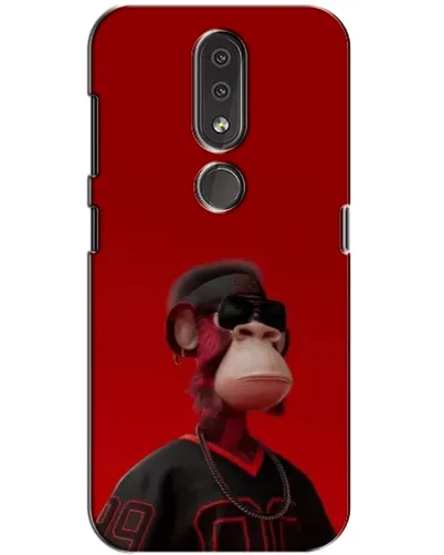 Чохол для Nokia 4.2 з картинкою «Bored Ape в червоному»