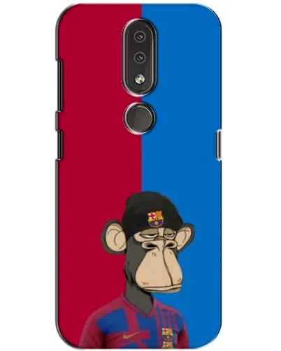 Чохол для Nokia 4.2 з картинкою «Bored Ape — фанат Барси»