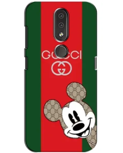 Чохол для Nokia 4.2 з картинкою «Gucci — смуги та Міккі»
