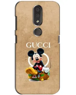 Чохол для Nokia 4.2 з картинкою «Міккі Маус Gucci — крафт»