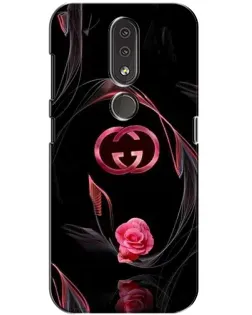 Чохол для Nokia 4.2 з картинкою «Gucci — неонова троянда»