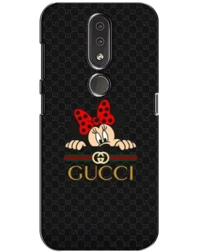 Чохол для Nokia 4.2 з картинкою «Мінні Маус Gucci — чорний»