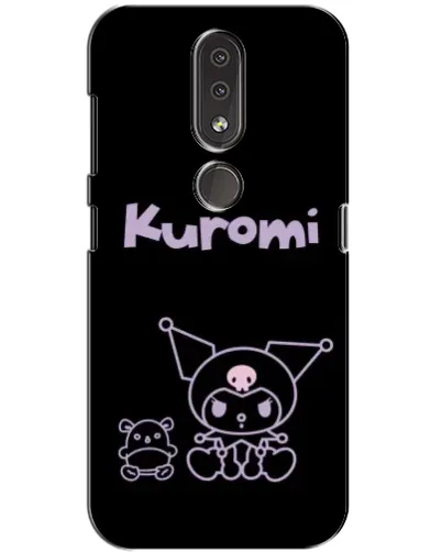 Чохол для Nokia 4.2 з картинкою «Kuromi — чорний мінімалізм»