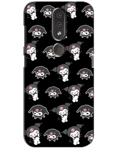 Чохол для Nokia 4.2 з картинкою «Чорний паттерн Kuromi»