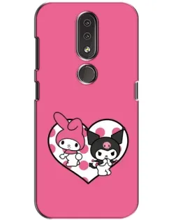 Чохол для Nokia 4.2 з картинкою «Kuromi та My Melody»