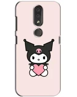 Чохол для Nokia 4.2 з картинкою «Kuromi та серце»
