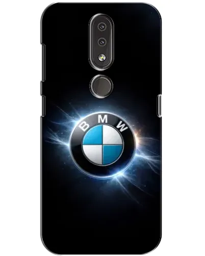Чохол для Nokia 4.2 з картинкою «BMW — неонове сяйво»