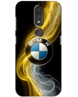 Чохол для Nokia 4.2 з картинкою «Золотистий дим BMW»