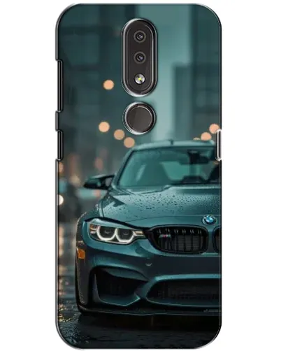 Чохол для Nokia 4.2 з картинкою «BMW у вогнях міста»