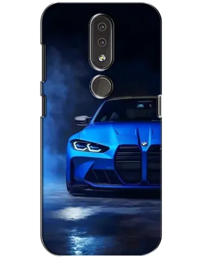 Чохол для Nokia 4.2 з картинкою «Блакитна BMW M4»
