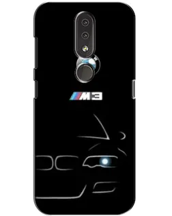 Чохол для Nokia 4.2 з картинкою «Мінімалістичний принт BMW M3»