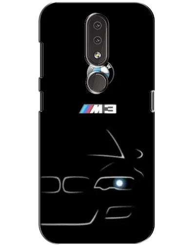 Чохол для Nokia 4.2 з картинкою «Мінімалістичний принт BMW M3»