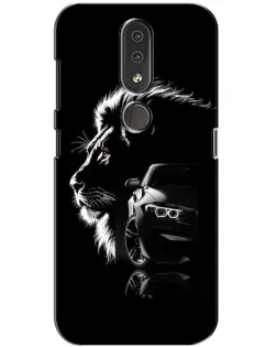 Чохол для Nokia 4.2 з картинкою «BMW та лев»