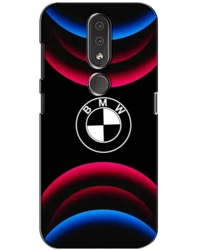 Чохол для Nokia 4.2 з картинкою «Логотип BMW та неонові дуги»