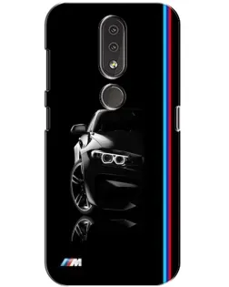 Чохол для Nokia 4.2 з картинкою «Силует BMW в темряві»