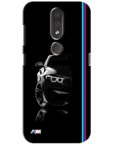 Чохол для Nokia 4.2 з картинкою «Силует BMW в темряві»