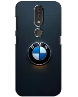Чохол для Nokia 4.2 з картинкою «Логотип BMW — мінімалізм»