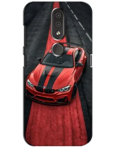 Чохол для Nokia 4.2 з картинкою «BMW на червоній доріжці»