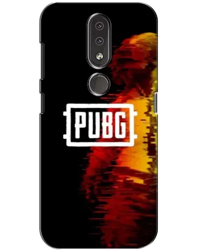 Чехол для Nokia 4.2 с картинкой «Яркий логотип PUBG»