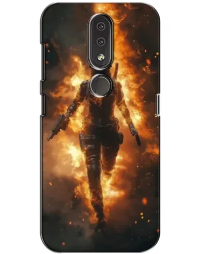 Чехол для Nokia 4.2 с картинкой «BMW — скорость в дожде»