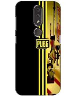 Чехол для Nokia 4.2 с картинкой «PUBG — камуфляжный шлем»